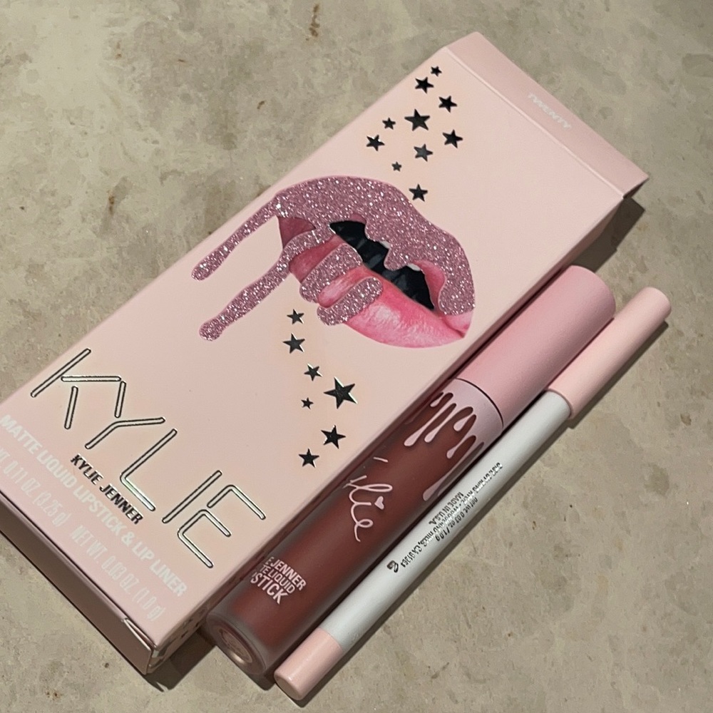 Kylie By Kylie Jenner matte liquid lipstick and lip liner twenty bday coll